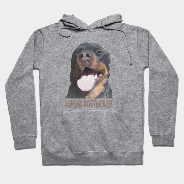 Rottweiler #2 - I Speak Rottweiler - Matching Answer Tee Hoodie by Teenugs